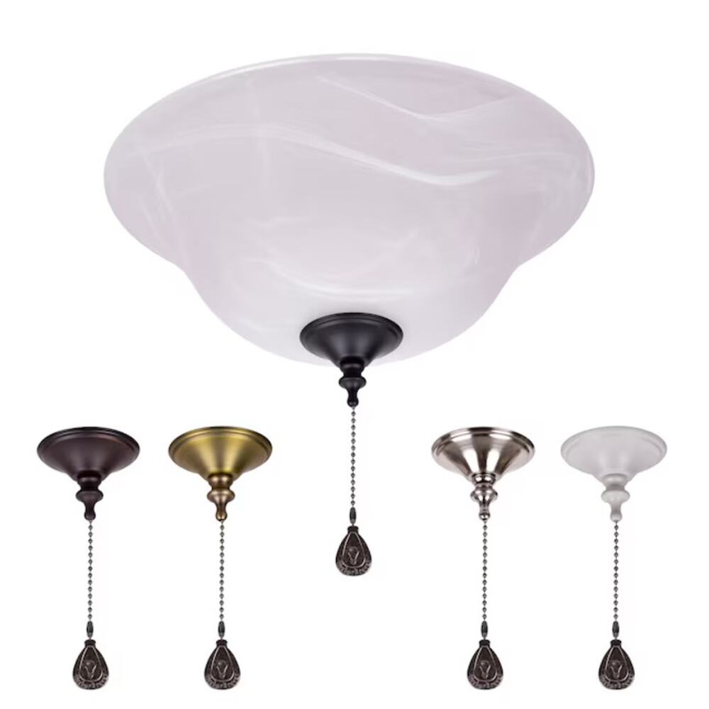 Harbor Breeze 11-in 2 -Light Multiple colors/finishes LED Ceiling Fan Light Kit